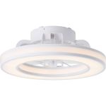Brilliant Mondello Ventilator Plastik Weiß 23W 3100lm - 827-865 CCT | 420mm - Fernsteuerung Dimmbar