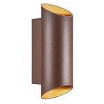 Nordlux Nico Wandleuchte Aluminium Rostig Up & Down | IP54 - Geeignet für 2x GU10