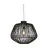 Good&Mojo Pendelleuchte Madagascar Rattan Schwarz | Geeignet für 1x E27 