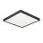 Eglo Deckenleuchte Badezimmerbeleuchtung Fueva 6 Plastik Schwarz 10.5W 1700lm - 827-840-865 CCT