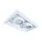 Noxion Einbau Spot rahmenlos Pro 2x AR111 schwenkbar Weiß | Ausschnitt 314x164mm - G53 Sockel