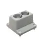 Steckdose 3640 2-fach Grau