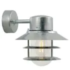 Nordlux Blokhus Wandleuchte Stahl und Glas Grau | IP54 - Geeignet für E27